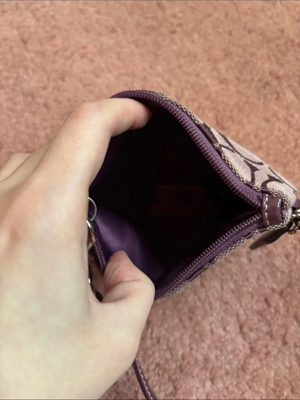 Coach compact wristlet